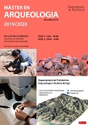 Presentació Màster Arqueologia 2019-2020